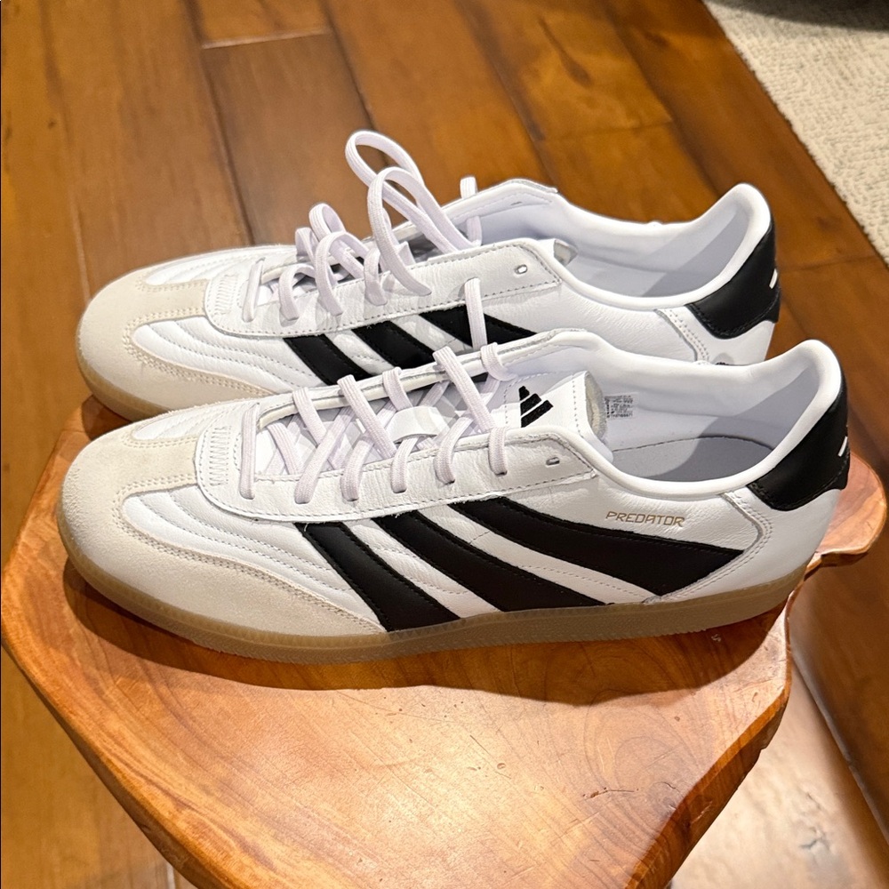 adidas White and Black Athletic Shoes